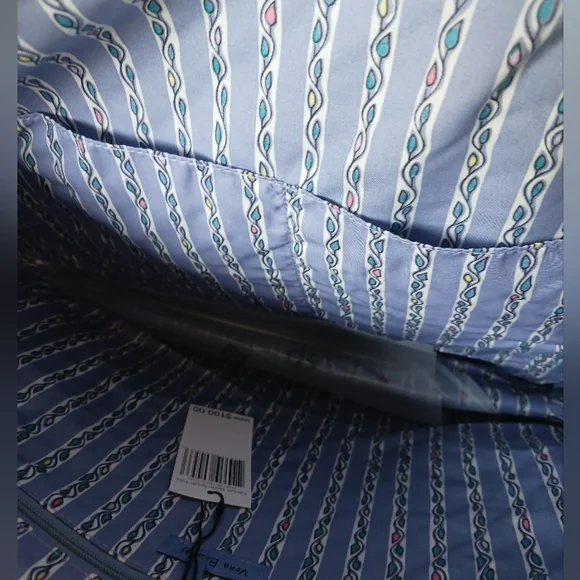 Vera Bradley "Makani Paisley" Carson North South Tote NWT - Picture 5 of 11